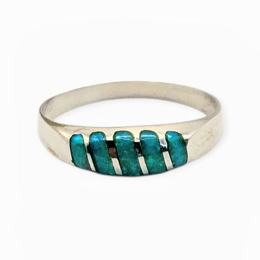 Anillo opalo verde